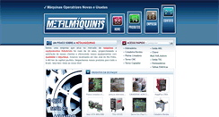 Desktop Screenshot of metalmaquinas.com